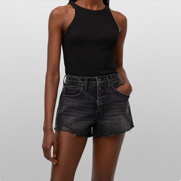 Universal Thread Button Fly Shortie Shorts Size 6 - Picture 1 of 8